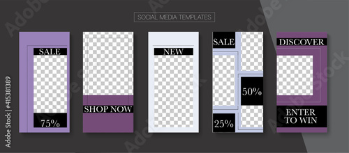 Modern Stories Vector Background.