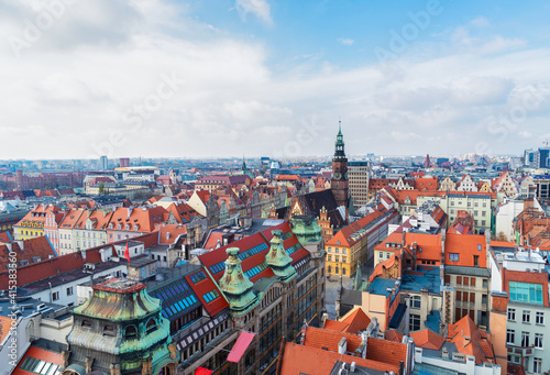 roofs of Wroclaw