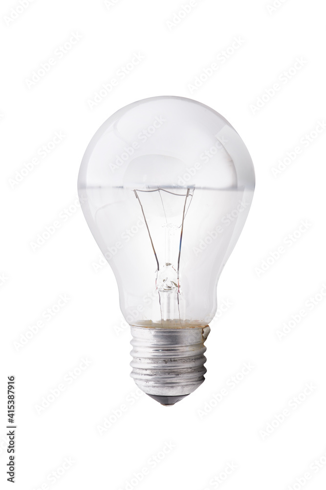 tungsten light bulb isolated on white background tungsten light bulb isolated on white background