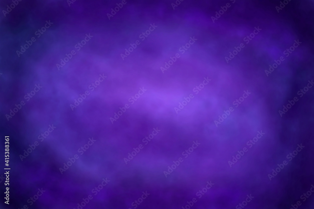 Abstract violet or purple universe with cloudy sky 3d texture graphic background. Blurred photo of space phenomenon background. 