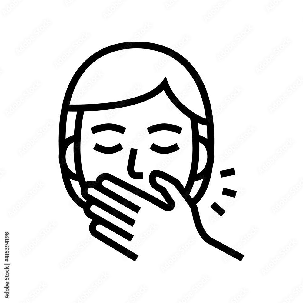 shy tooth braces line icon vector. shy tooth braces sign. isolated contour symbol black illustration shy tooth braces line icon vector. shy tooth braces sign. isolated contour symbol black illustration