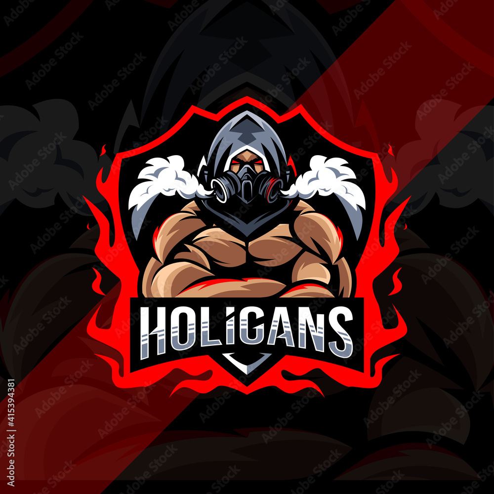 Holigans mascot logo esport design
