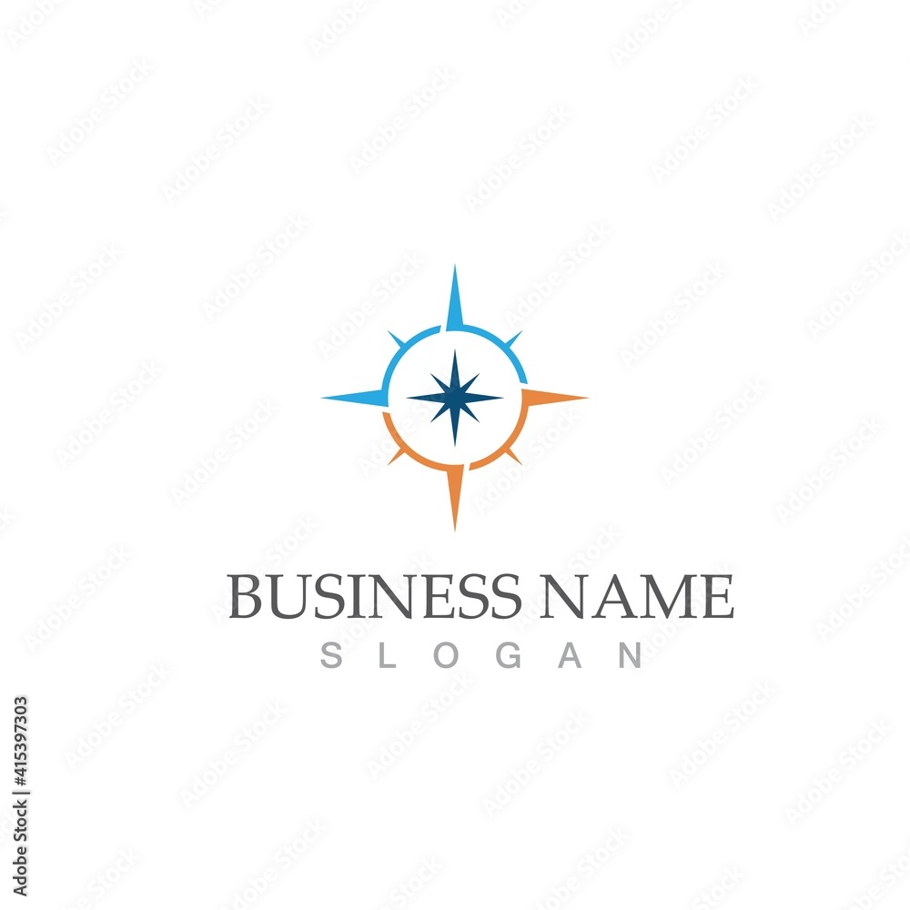 compass icon vector illustration template compass icon vector illustration template