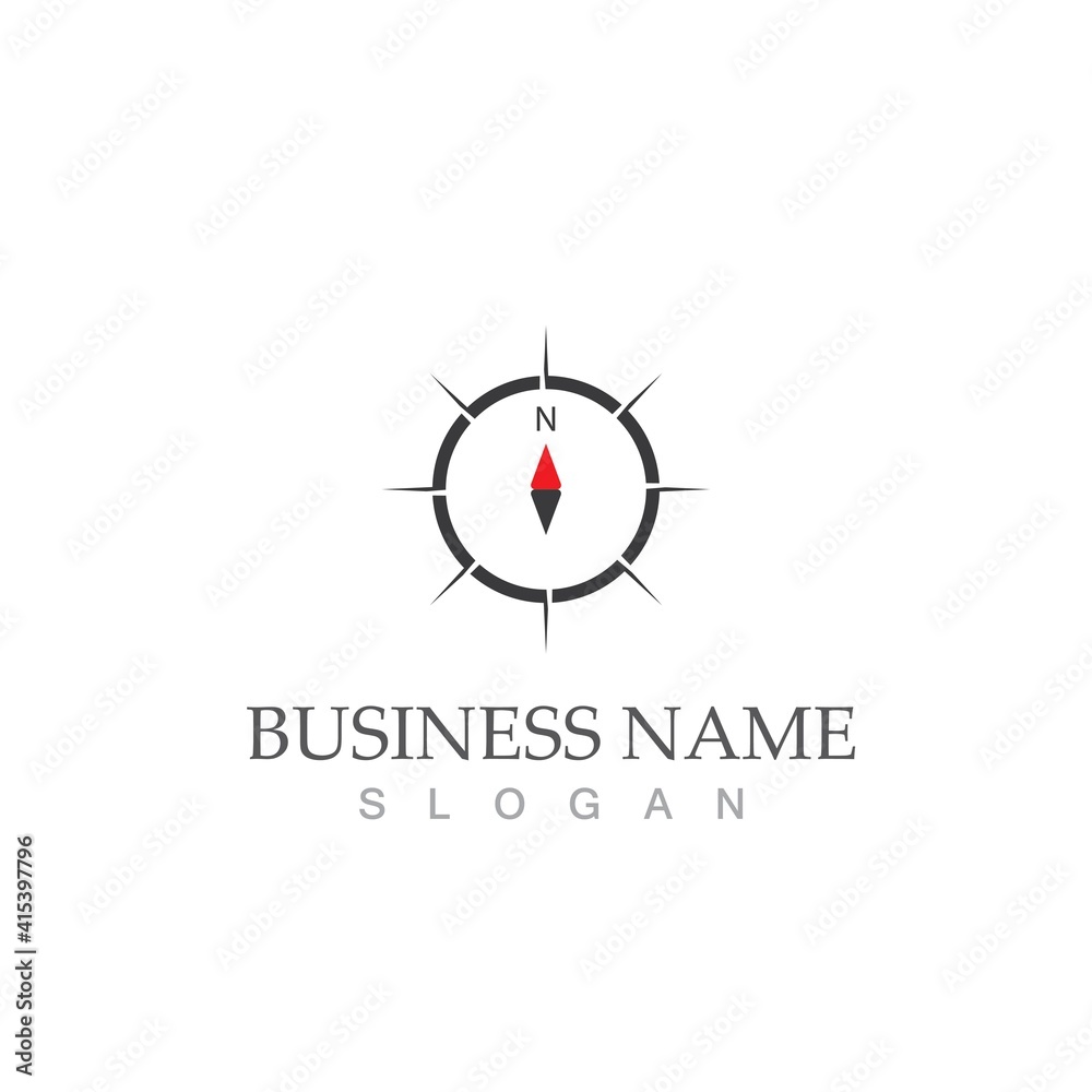 compass icon vector illustration template compass icon vector illustration template
