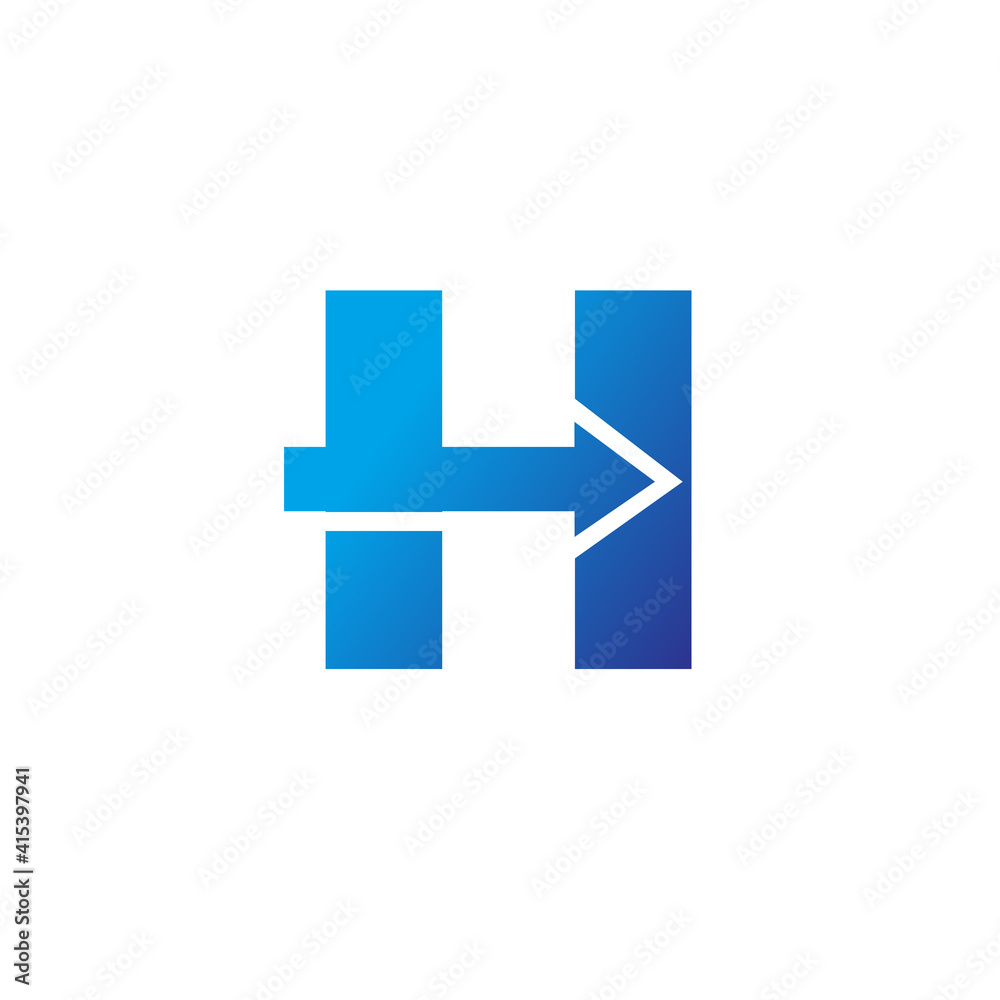 initial H logo design vector initial H logo design vector