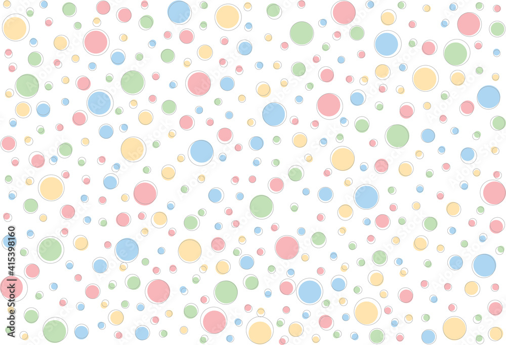 Spring background with color dots. Simple seamles pattern with polka dot.