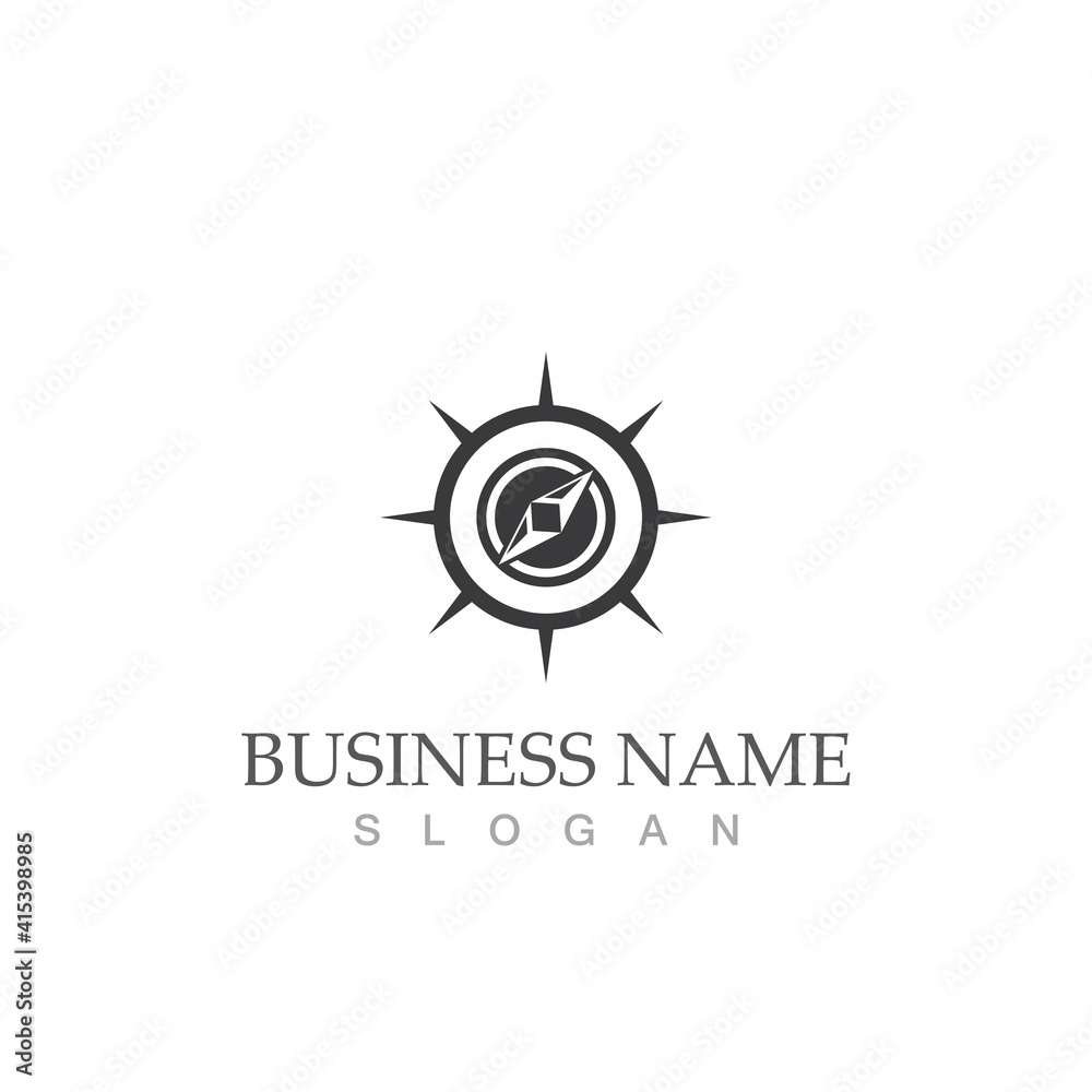 compass icon vector illustration template compass icon vector illustration template