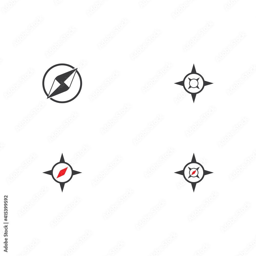 compass icon vector illustration template compass icon vector illustration template