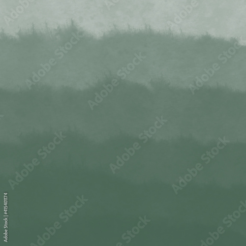 Khaki green gradient academic school basis drawing and painting background. Watercolor hand drawn illustration helpful ombr palette and colorful background 