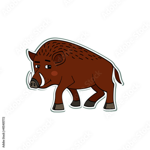Boar Cartoon Icon