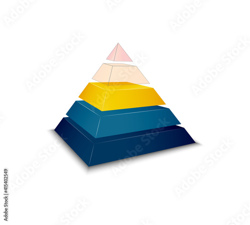 Realistic Pyramid Icon
