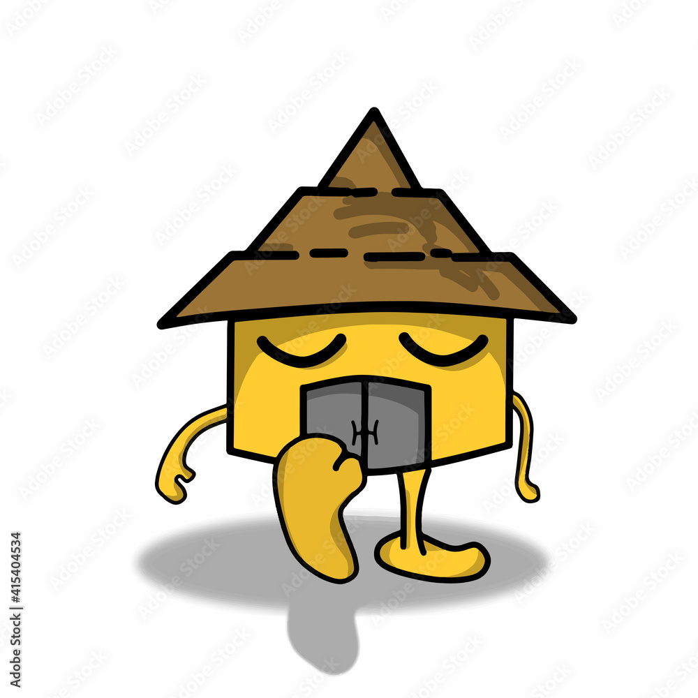 House character vector template design illustration