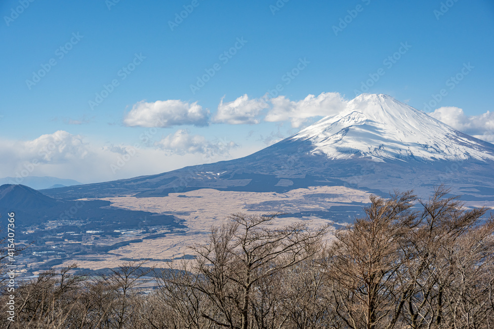 Fototapeta premium 三国峠から富士山を望む