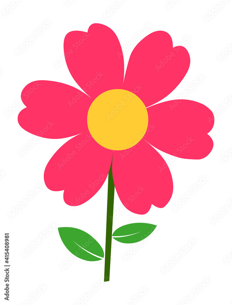 Abstract flower drawing Vector illustration Abstract flower drawing Vector illustration