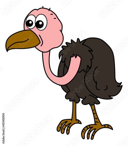 Baby vulture stock illustration