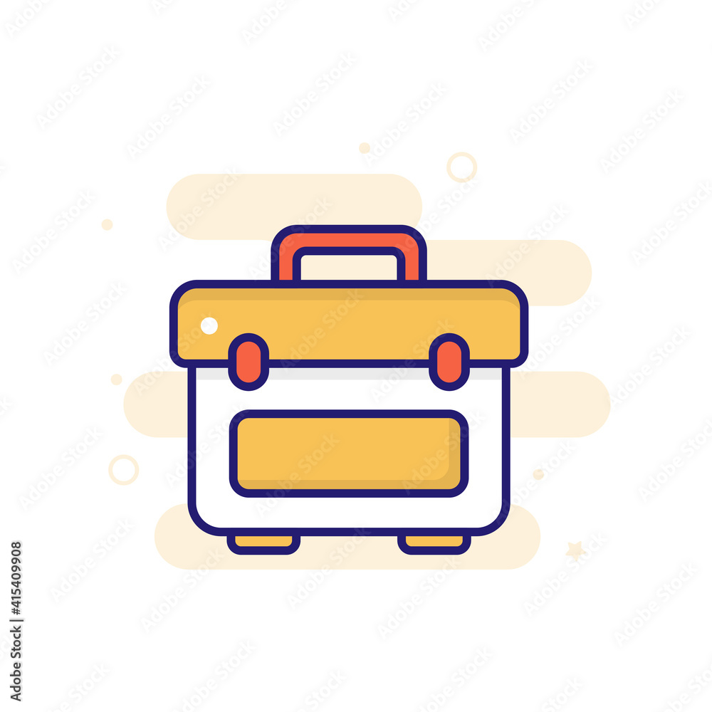 Tool Bag vector filled outline icon style illustration. EPS 10 file Tool Bag vector filled outline icon style illustration. EPS 10 file