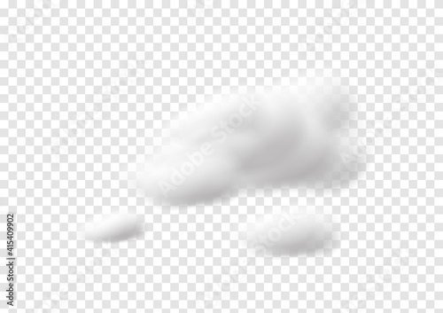 realistic cloud vectors isolated on transparency background ep111
