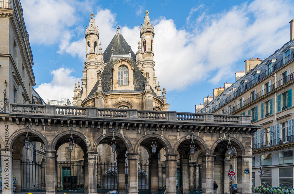 France, Paris , Courtyard of the Palais Royale 