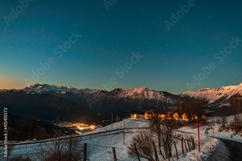 Winter evening in the Julian Alps © zakaz86