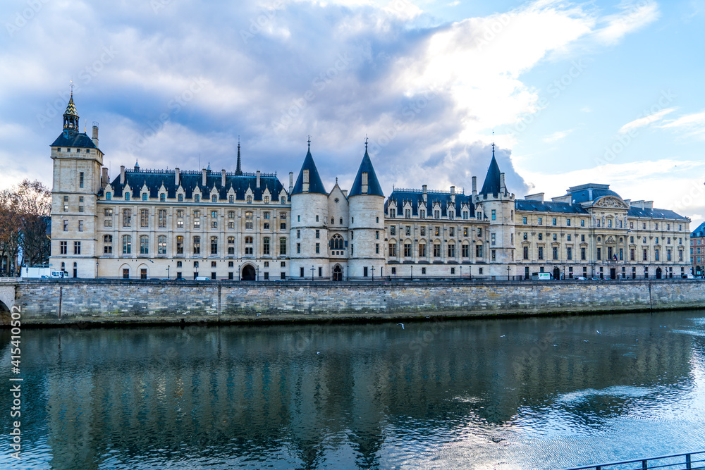 France, Paris, La Conciergerie is the old medieval Royal Palace in the center of Paris.