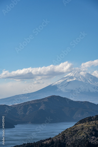 大観山展望台から富士山を望む