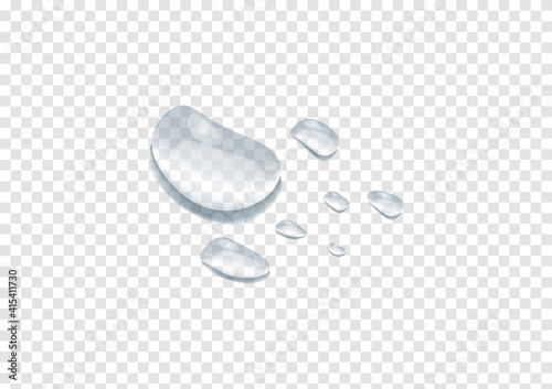 realistic waterdrop vectors isolated on transparency background ep80