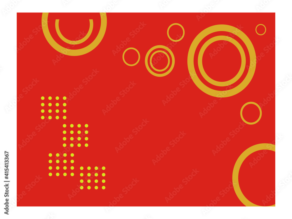 simple background of abstract shape, circle shape, orange and yellow