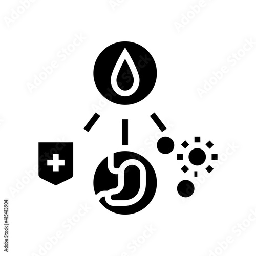 health benefits of breast milk glyph icon vector. health benefits of breast milk sign. isolated contour symbol black illustration