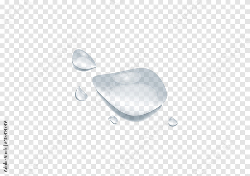 realistic water drop vectors isolated on transparency background ep84