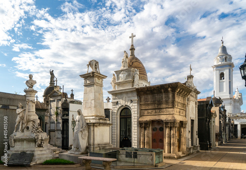 Argentina, in Buenos Aires the famous Cemetery of Recoleta.  photo