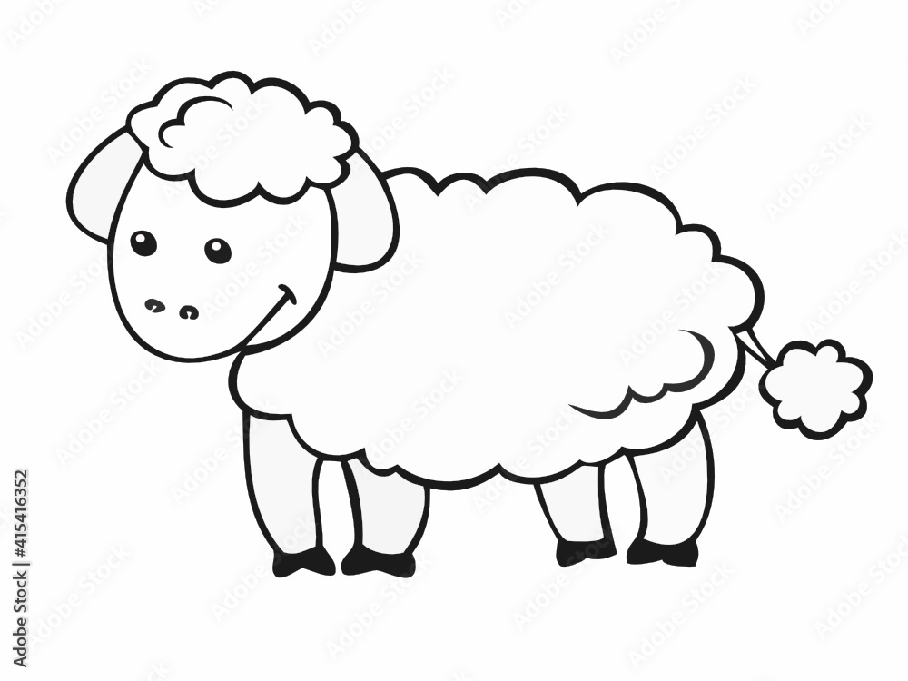 illustration of sheep illustration of sheep