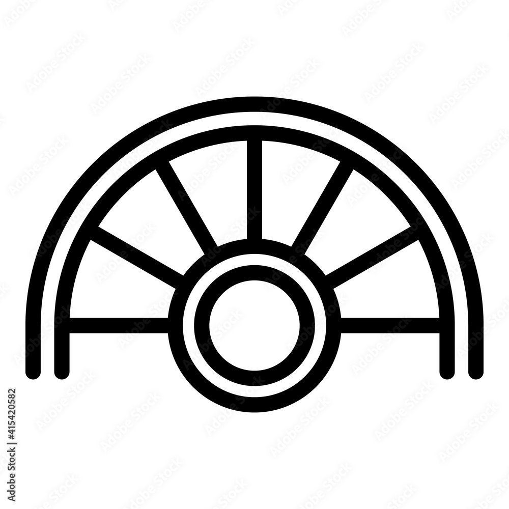 Obraz premium Floor staircase icon. Outline floor staircase vector icon for web design isolated on white background
