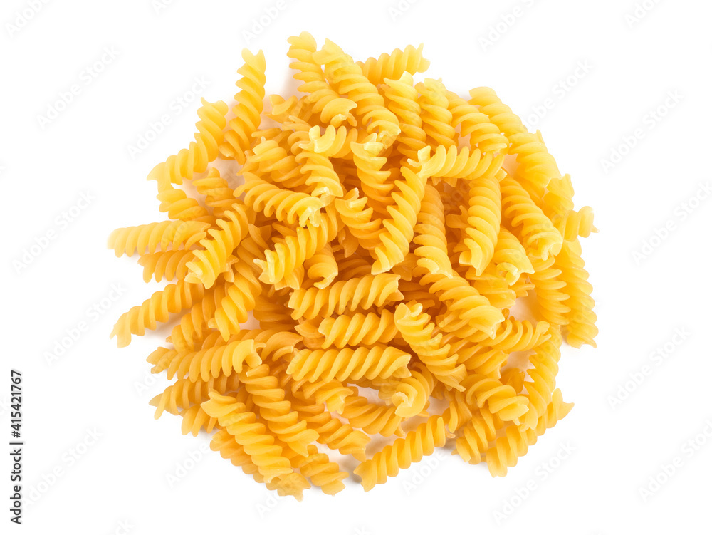 Pile of fusilli pasta Pile of fusilli pasta
