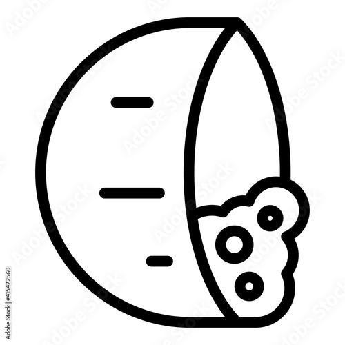 Baking pita icon. Outline baking pita vector icon for web design isolated on white background