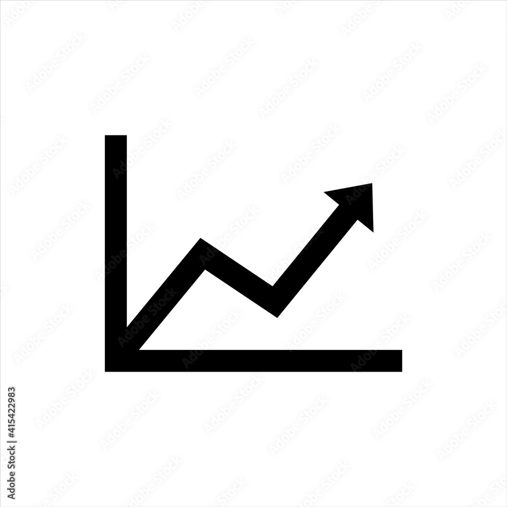 Simple diagram and graphs icon, logo isolated on white background Simple diagram and graphs icon, logo isolated on white background