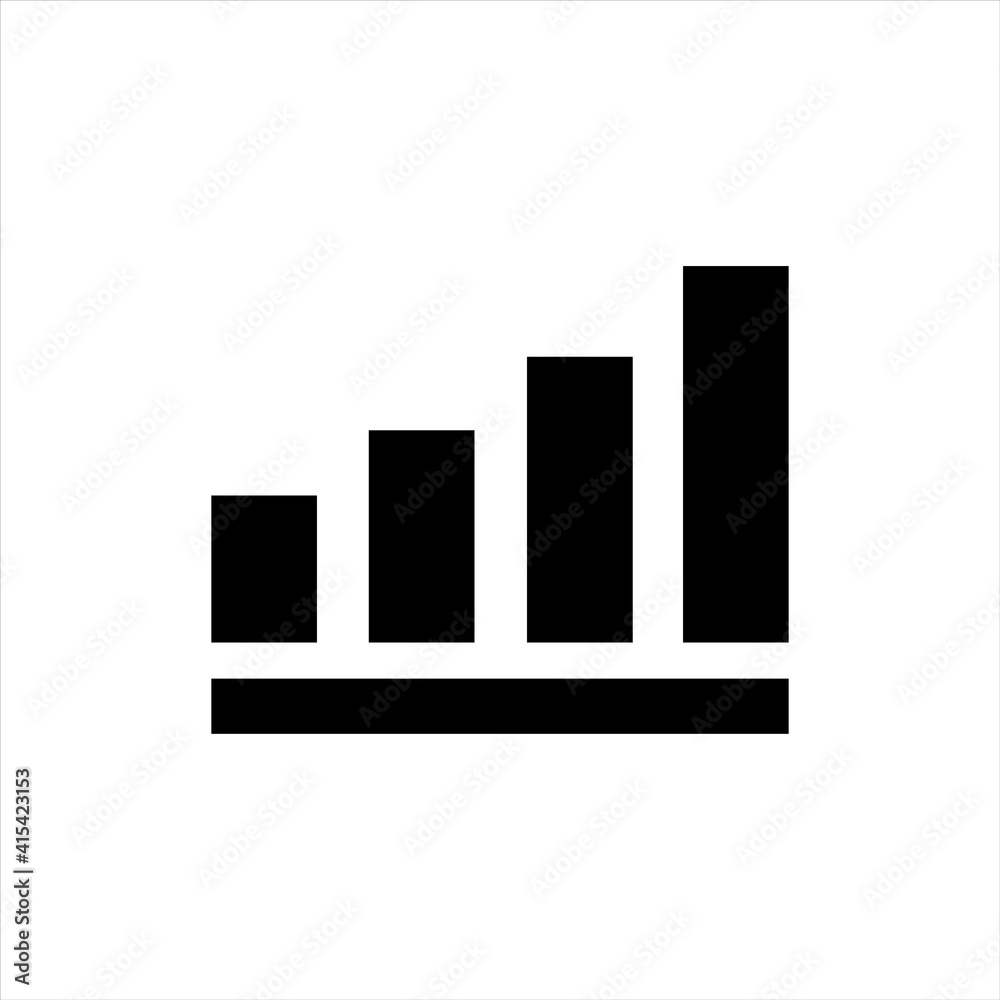 Simple diagram and graphs icon, logo isolated on white background Simple diagram and graphs icon, logo isolated on white background