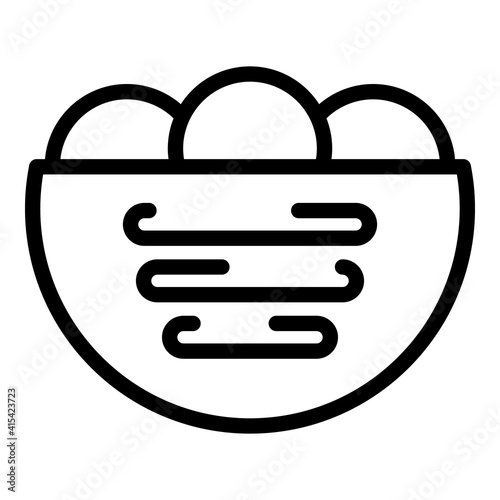 Traditional falafel icon. Outline traditional falafel vector icon for web design isolated on white background