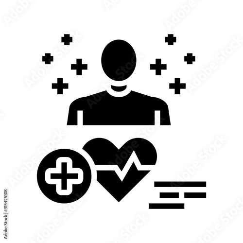 medical expert glyph icon vector. medical expert sign. isolated contour symbol black illustration