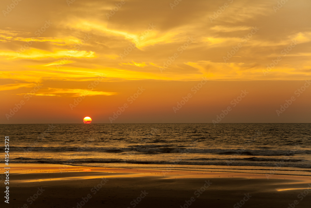 Fototapeta premium Sunset in Tumaco, Colombia