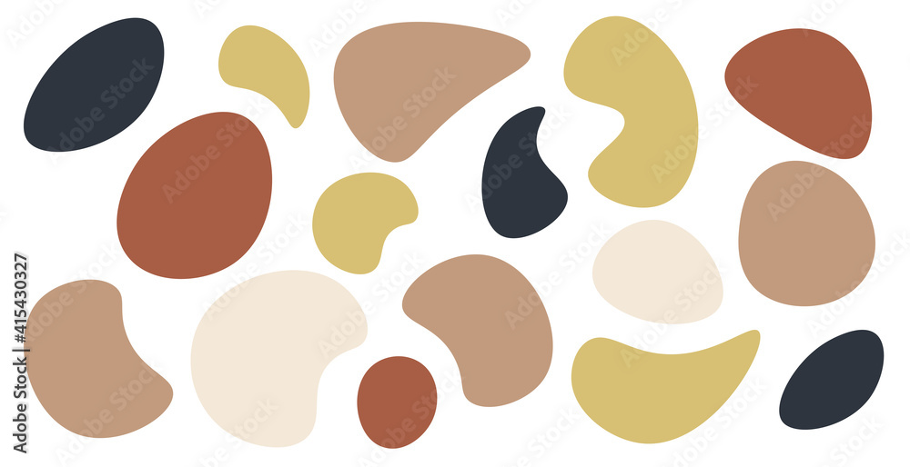 Fototapeta premium Random blob shapes. Splat and fleck graphic. Vector design for posters, cards, illustration, invitation, t-shirt.
