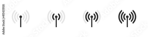 Antena WiFi. Wifi icons concept. Wireless internet sign isolated on white background. Vector illustration
