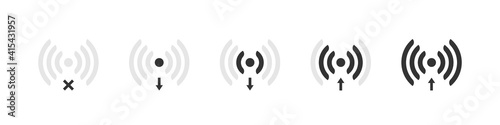 Antena WiFi. Wifi icons concept. Wireless internet sign. Simple Icons. Vector illustration