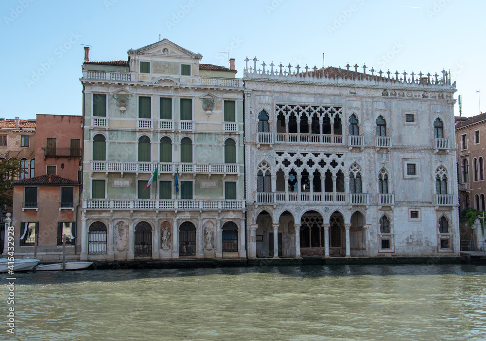 Ca' d'Oro, Building on the Grand Canal, city of Venice, Italy, Europe