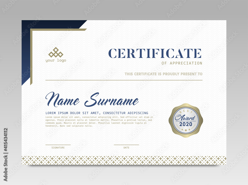 Modern Design Certificate. Certificate template awards diploma ...