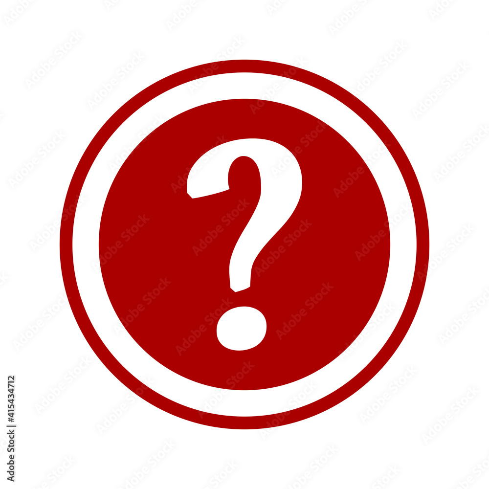Question Mark Round Warning Icon. Vector Image. Question Mark Round Warning Icon. Vector Image.