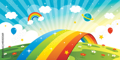 Concept Of A Colorful Rainbow