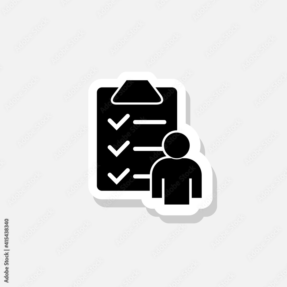 Black People checking sticker icon Black People checking sticker icon