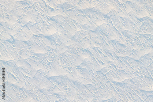 Obraz na płótnie Snow plain top aerial view for background w salonie