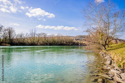 Sur les berges du Rhône à Briord photo