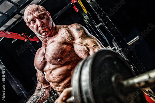 Bodybuilder in the Gym